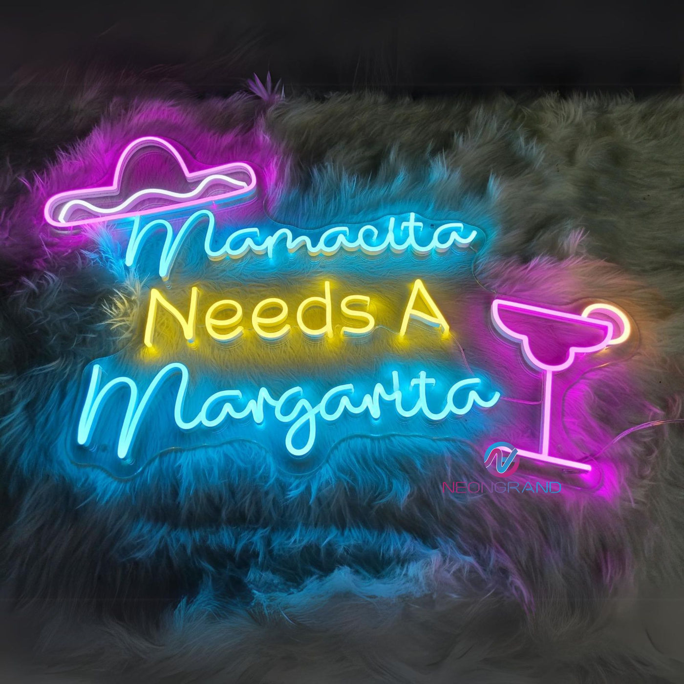 Mamacita Needs A Margarita Neon Sign Bar Led Light