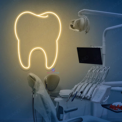 Neon Tooth Sign Business LED Light