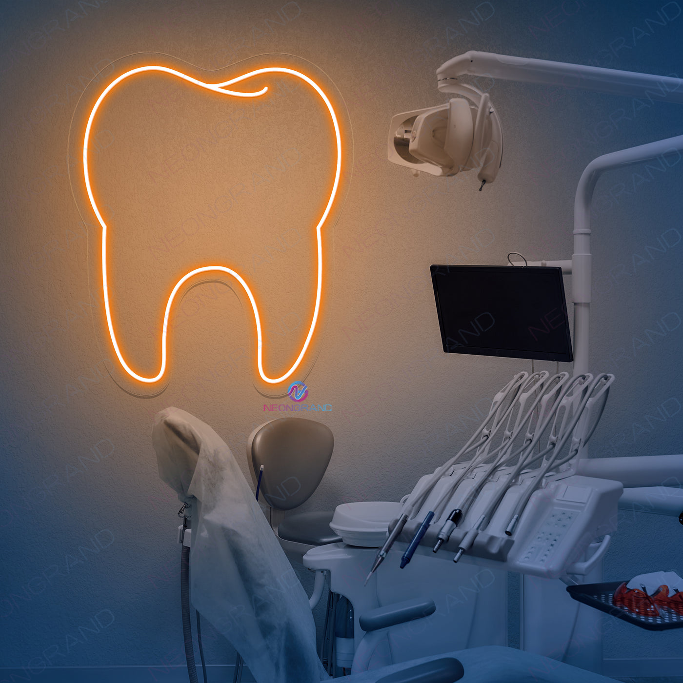 Neon Tooth Sign Business LED Light