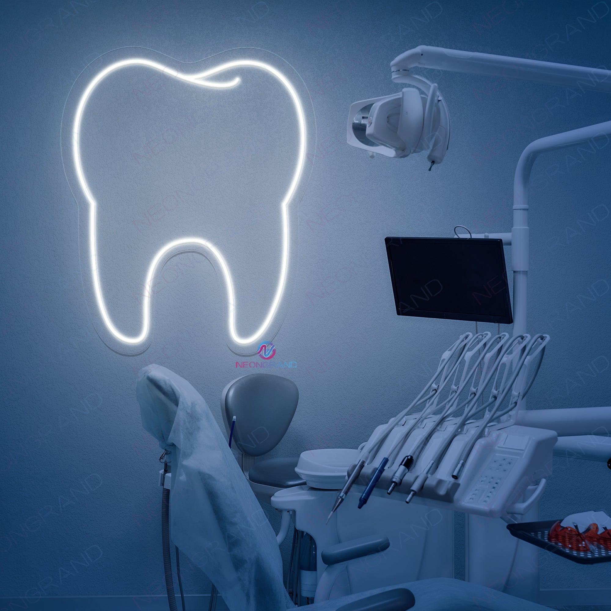 Neon Tooth Sign Business LED Light