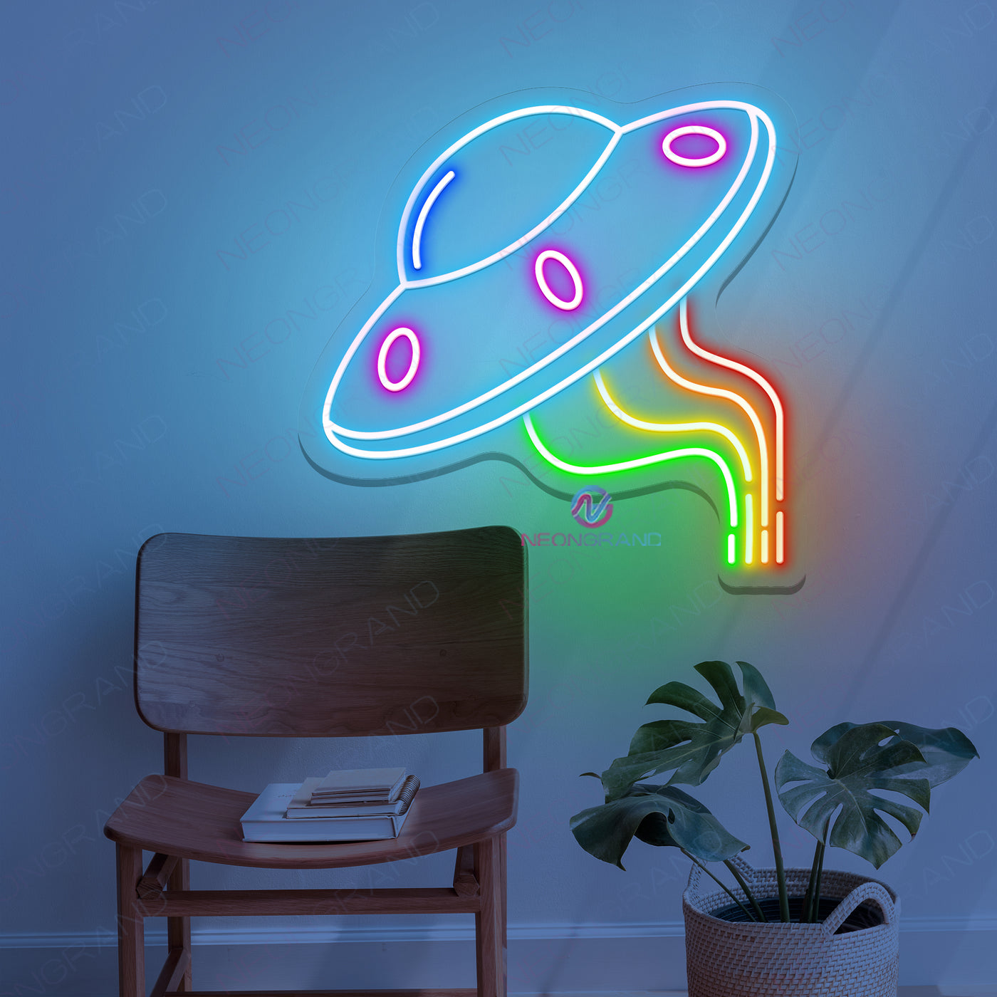 UFO Neon Sign Cool Led Light