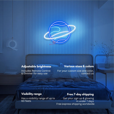 Planet Neon Light Space LED Light