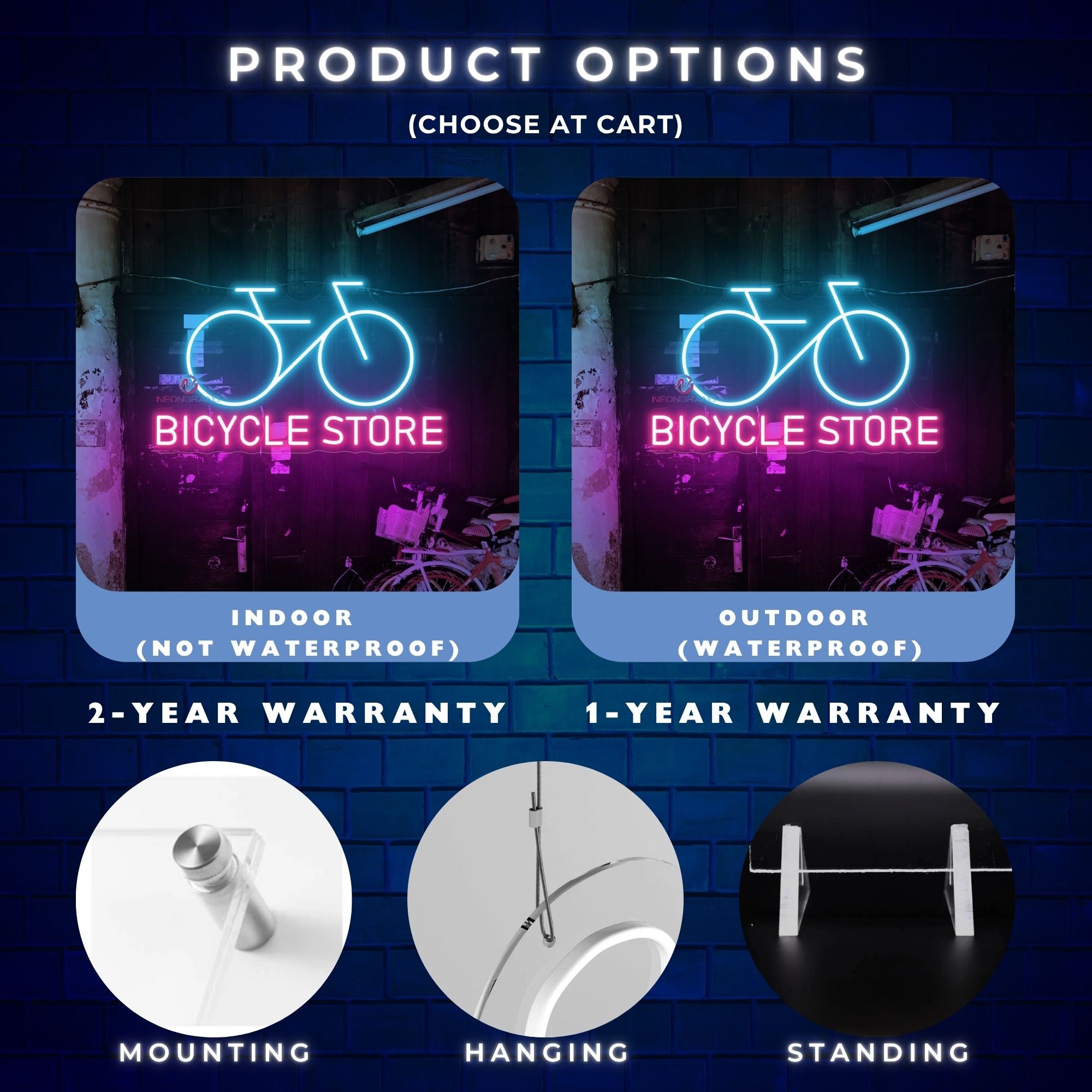 Bicycle Store Neon Sign Business LED Light For Sale