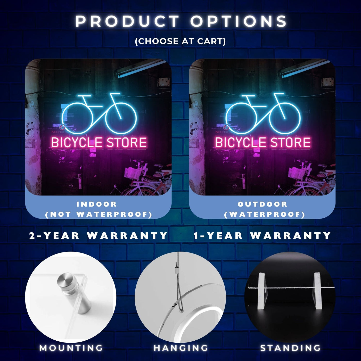 Bicycle Store Neon Sign Business LED Light For Sale