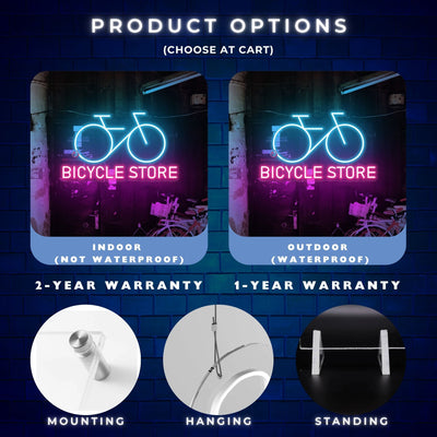 Bicycle Store Neon Sign Business LED Light For Sale