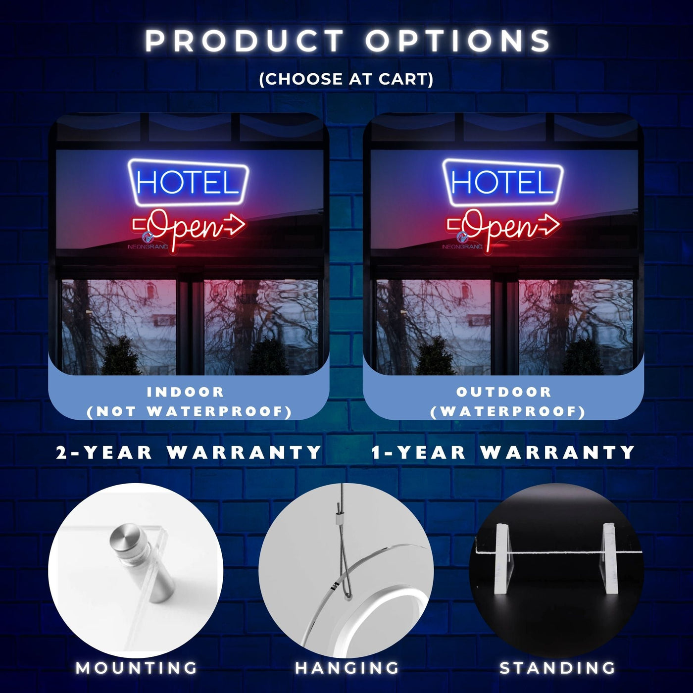 Hotel Open Neon Sign Business LED Light