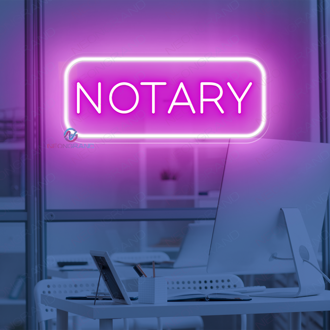 Notary Neon Sign Business Led Light