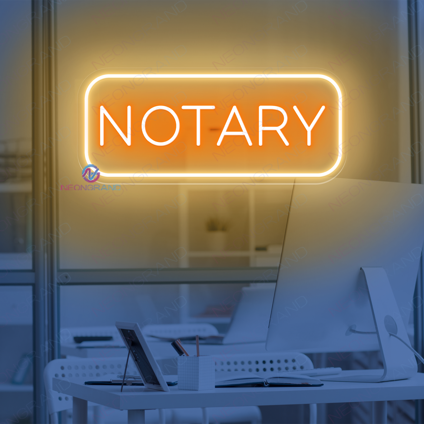 Notary Neon Sign Business Led Light