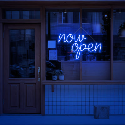 Now Open Neon Sign Vintage Storefront LED Light For Business