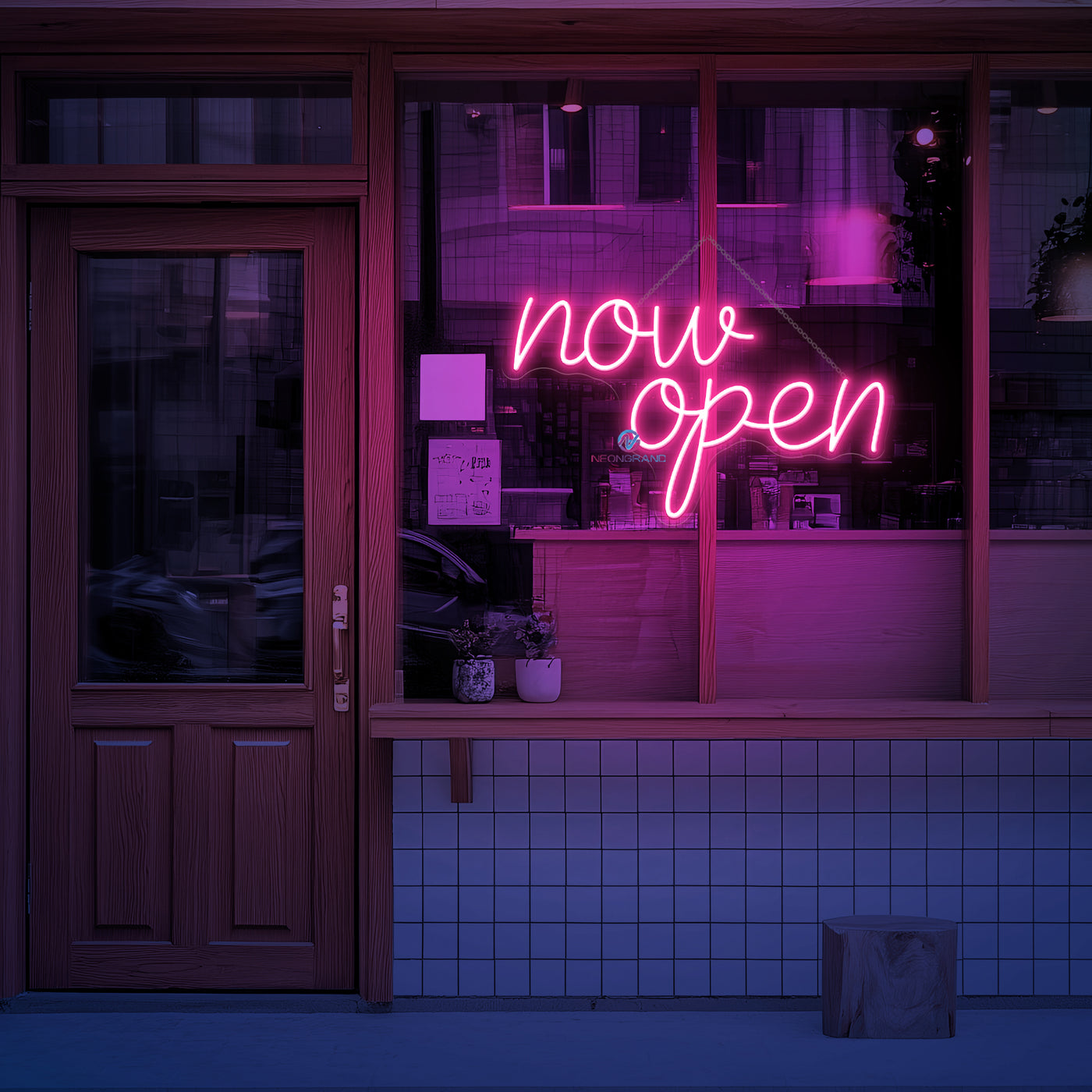 Now Open Neon Sign Vintage Storefront LED Light For Business