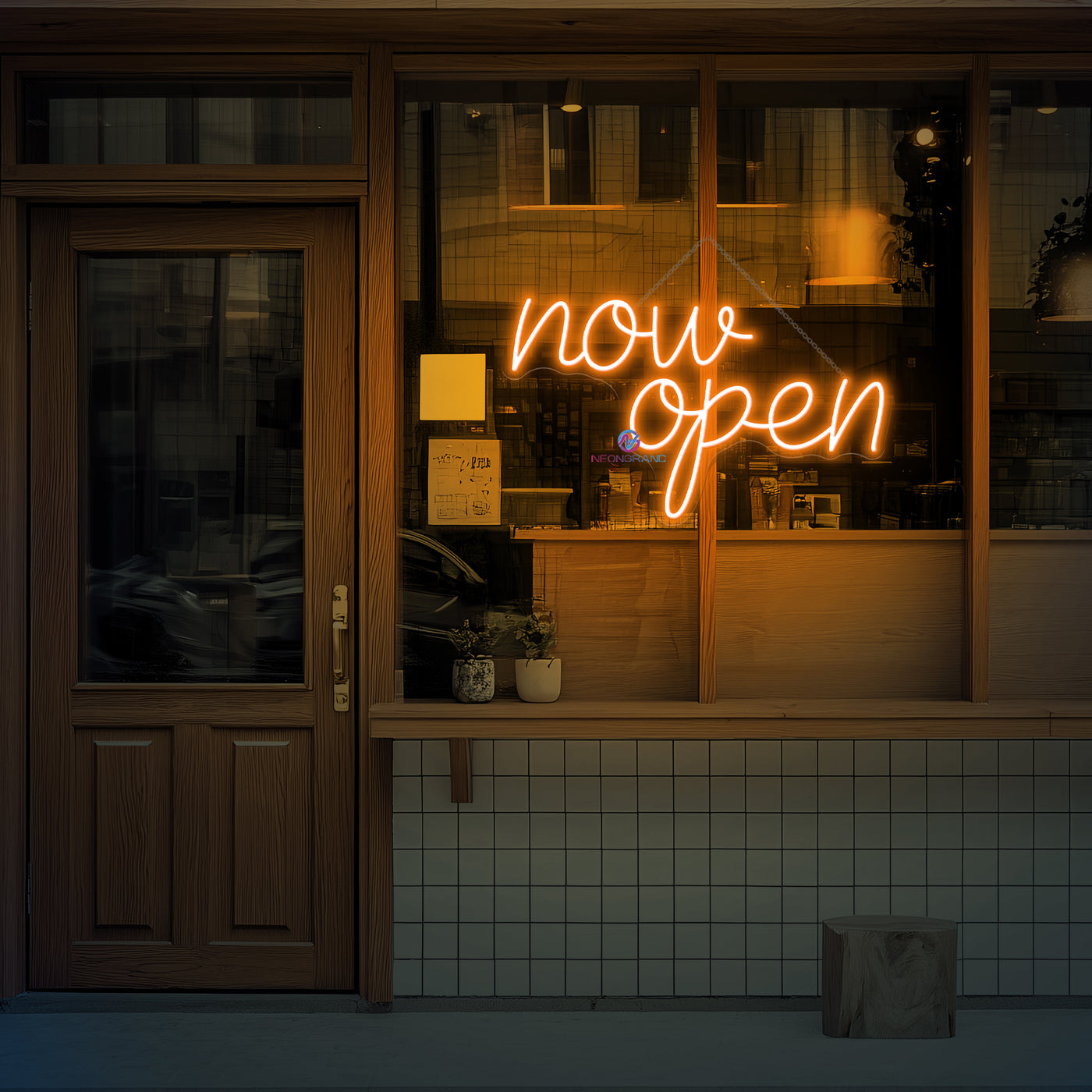 Now Open Neon Sign Vintage Storefront LED Light For Business
