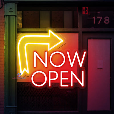 Open Now Neon Sign Storefront Led Light For Business