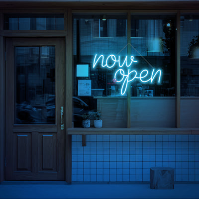 Now Open Neon Sign Vintage Storefront LED Light For Business