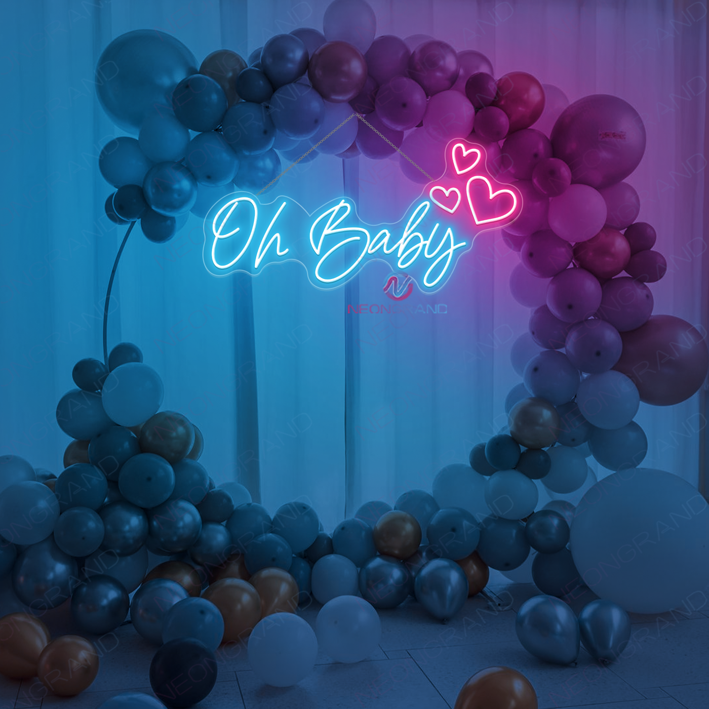 Oh Baby Neon Sign Party LED Light