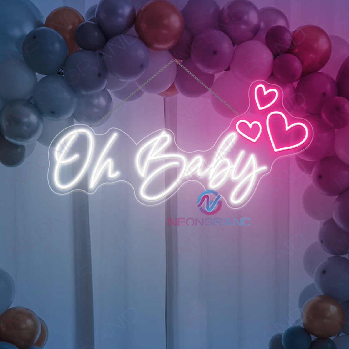 Oh Baby Neon Sign Party LED Light