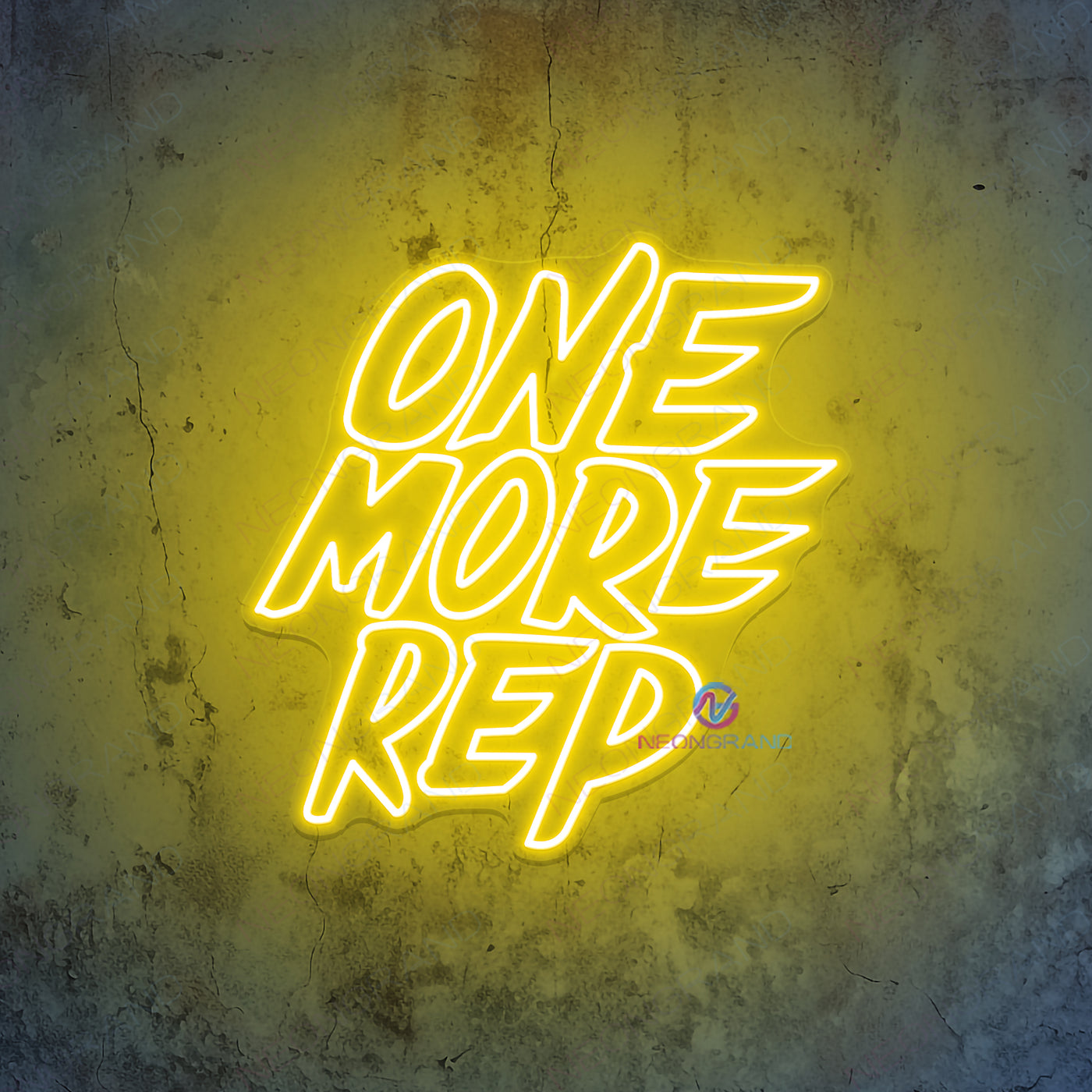 One More Rep Neon Sign Gym Led Light - NeonGrand