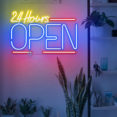 Neon Open 24 Hours Sign Business Led Light - NeonGrand