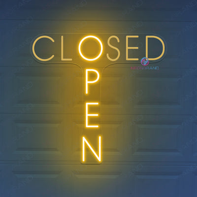 Open/Closed Neon Sign T-Shaped Storefont LED Light