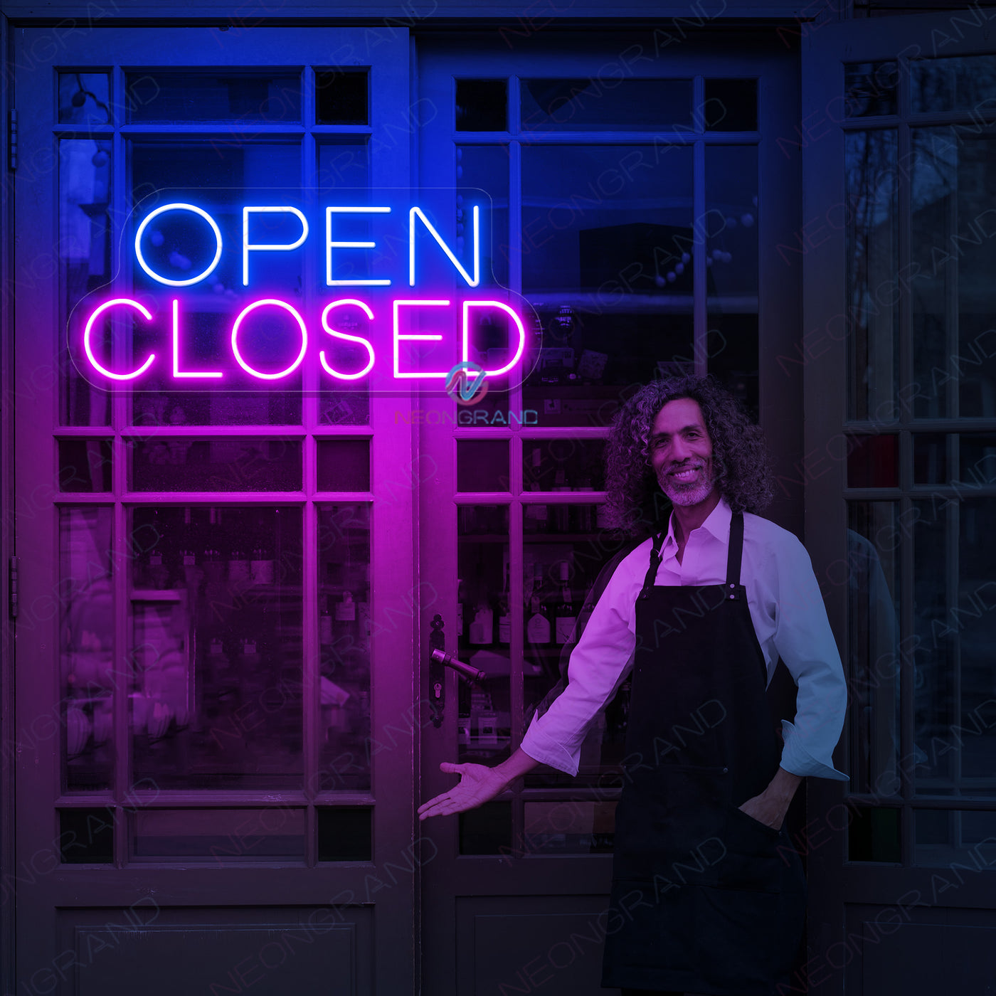 Open Closed Neon Sign Storefront Led Light