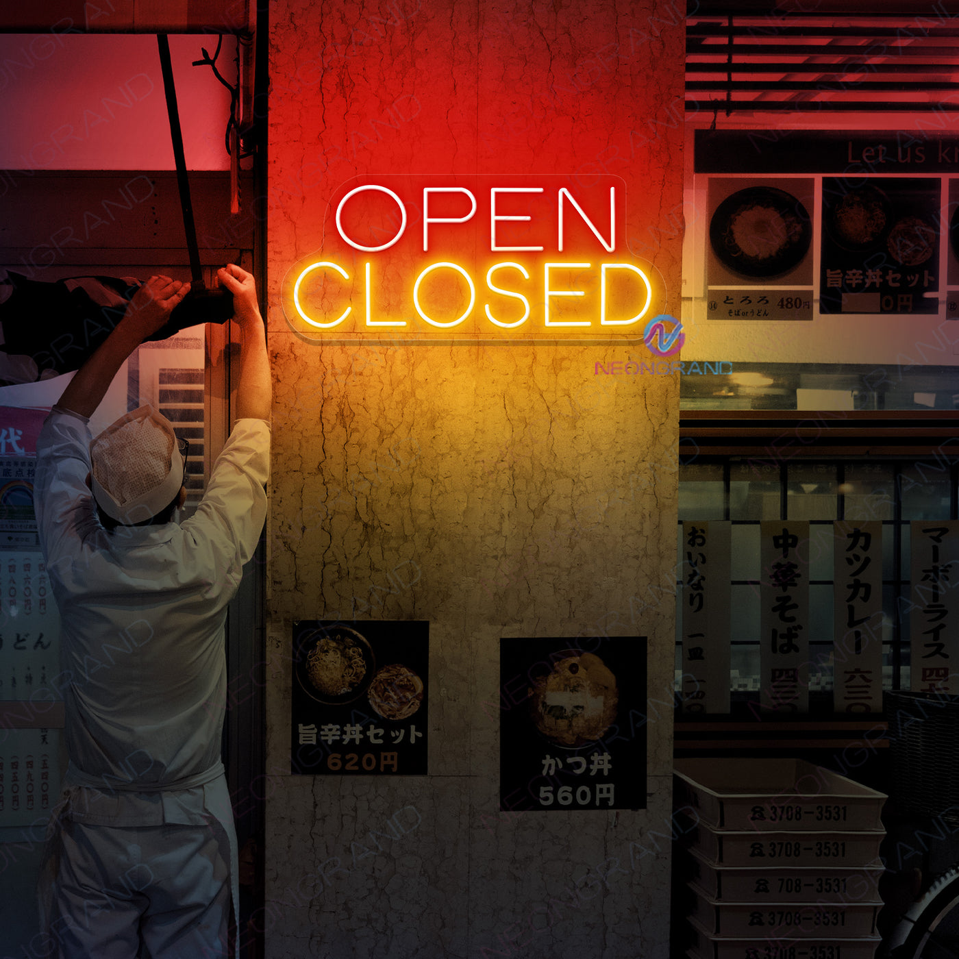 Open Closed Neon Sign Storefront Led Light - NeonGrand