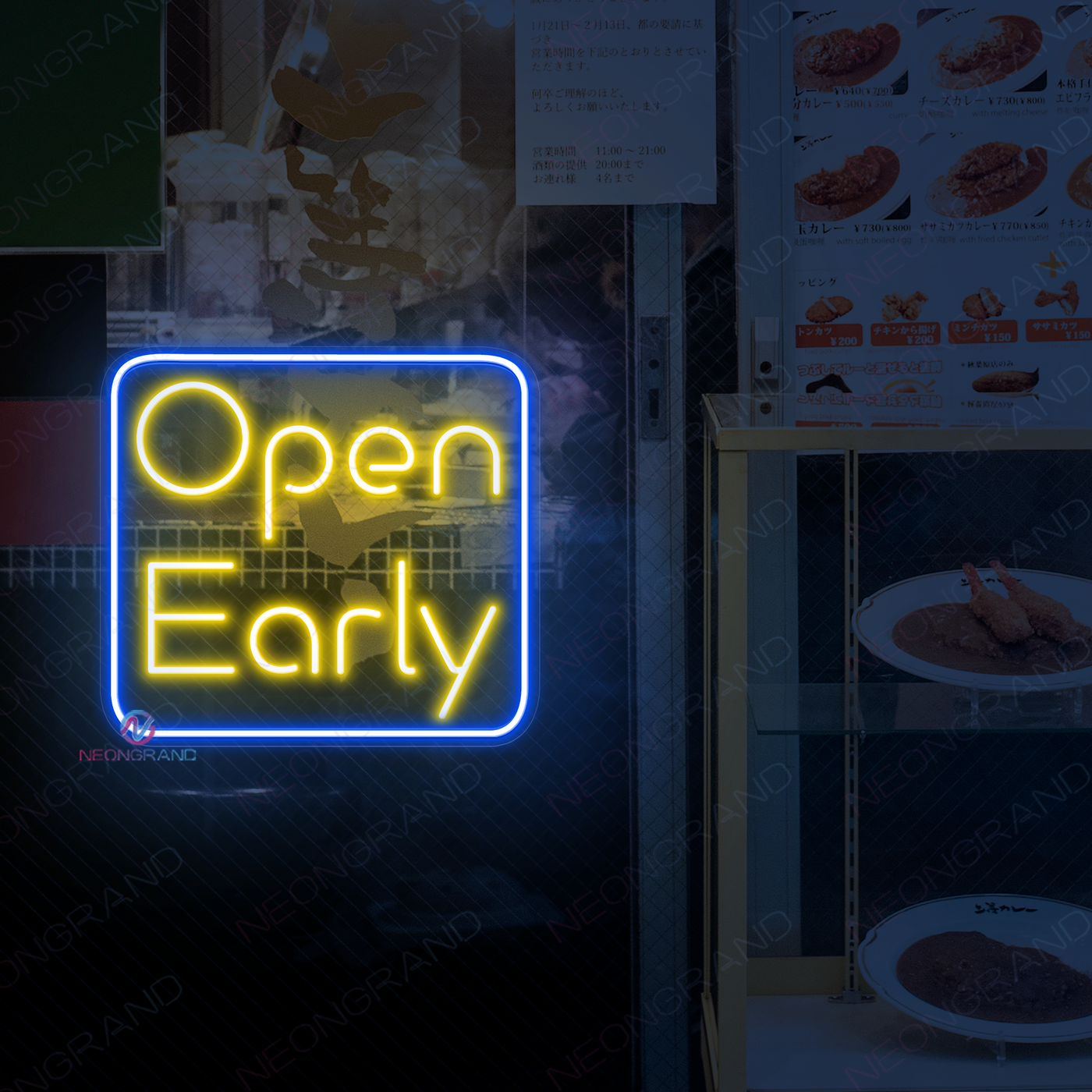 Neon Open Early Sign Led Light