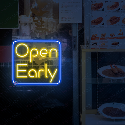 Neon Open Early Sign Led Light