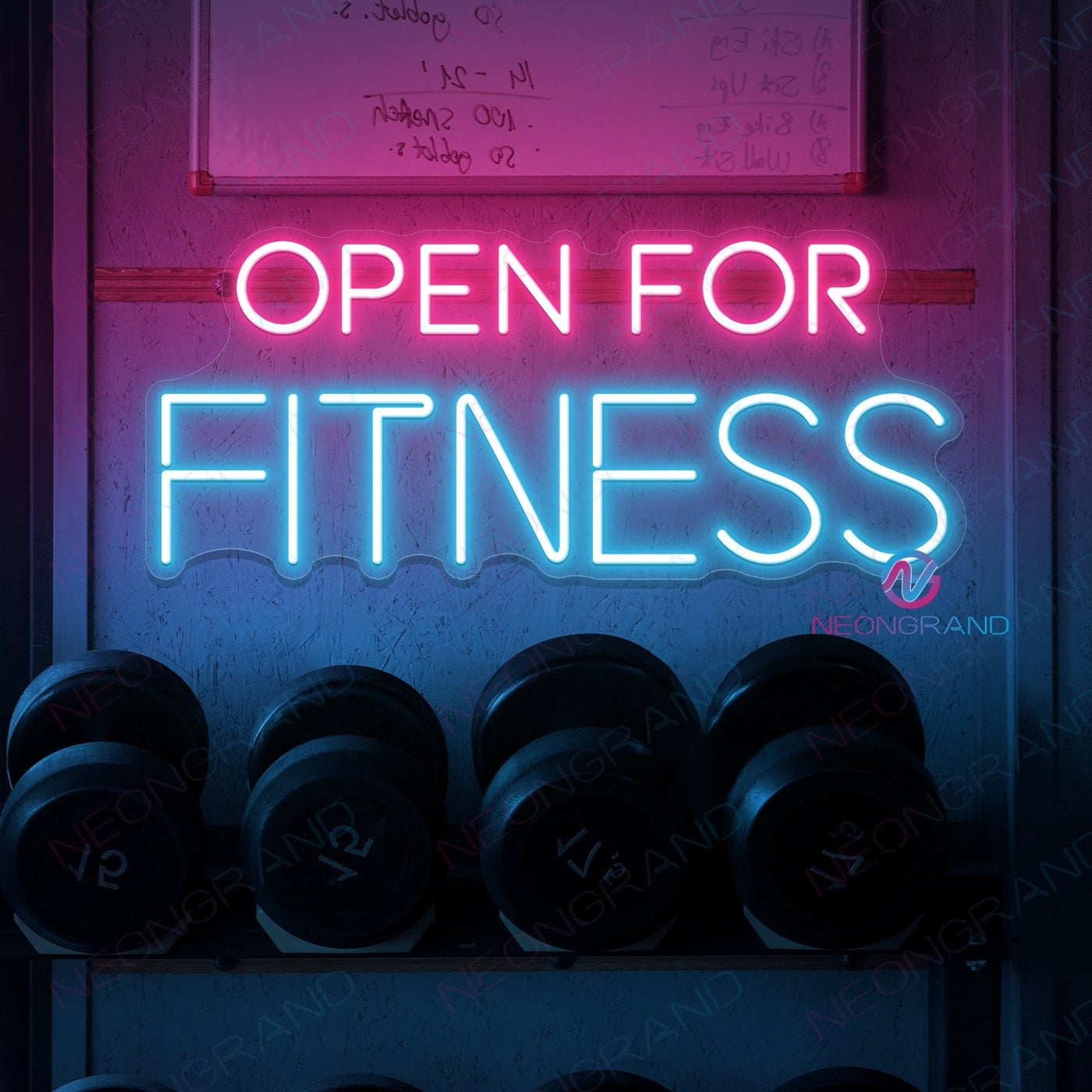 Open For Fitness Neon Sign Led Light