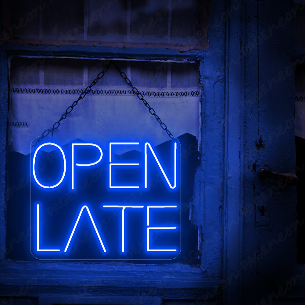 Open Late Neon Sign Business Neon Led Light