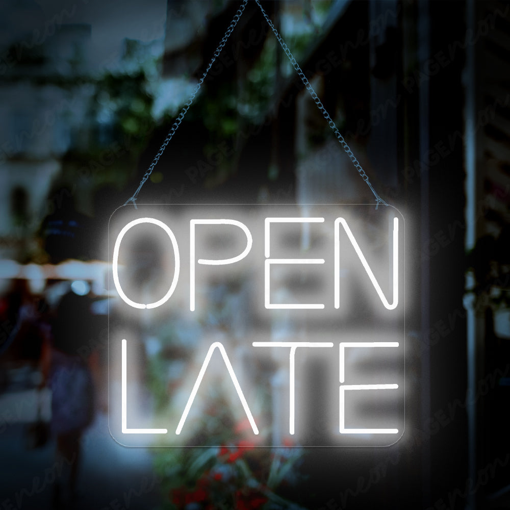 Open Late Neon Sign Business Neon Led Light