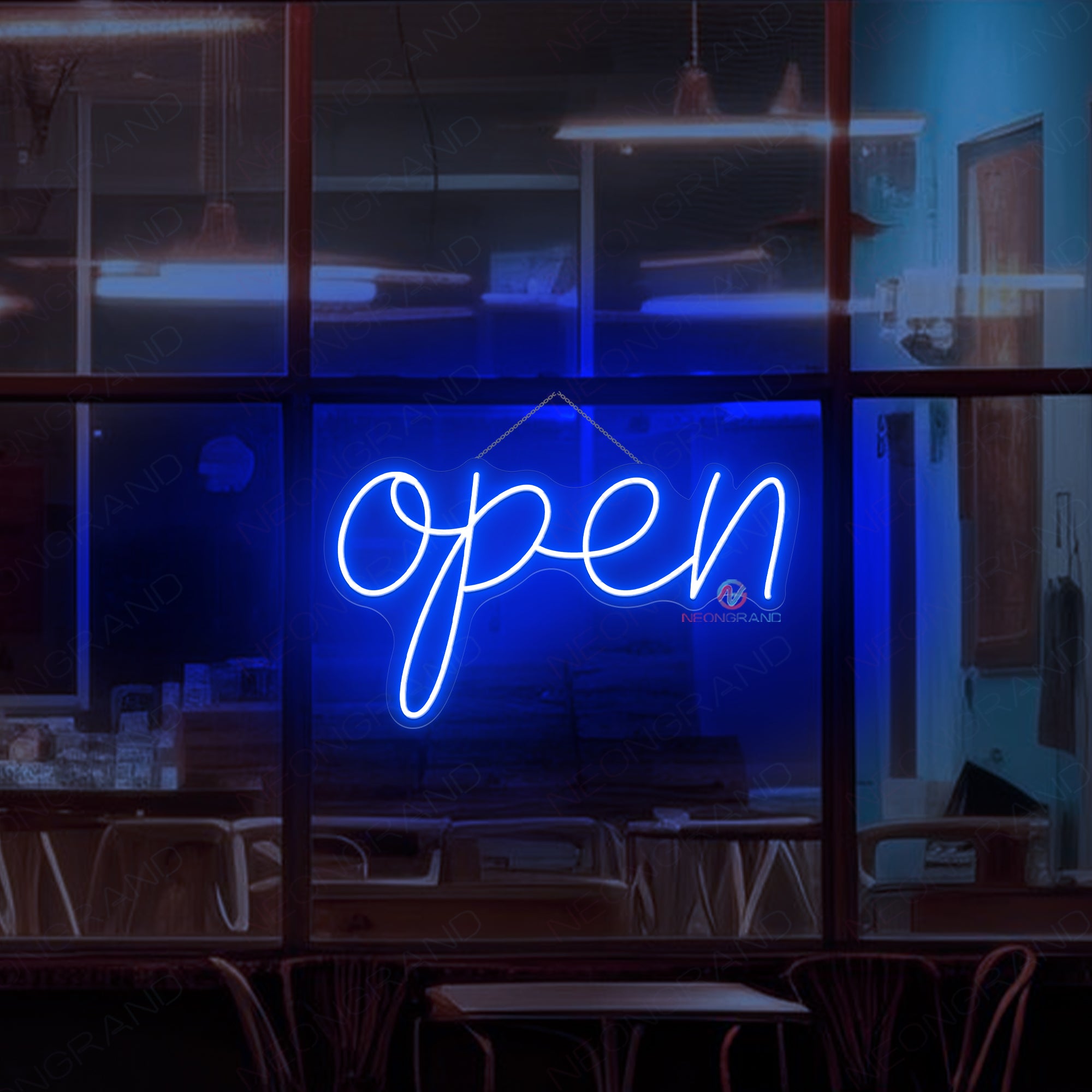 Vintage Neon Open Sign Storefront Led Light Super Bright Remote Included