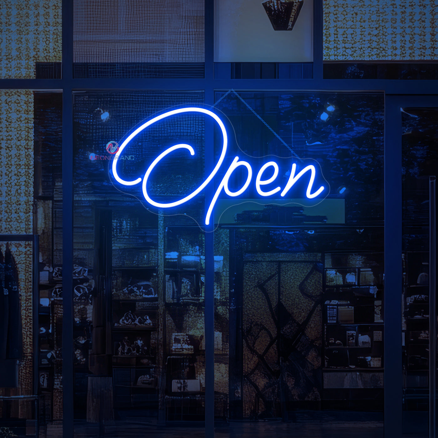 Neon Open Sign Aesthetic Storefront LED Light For Business
