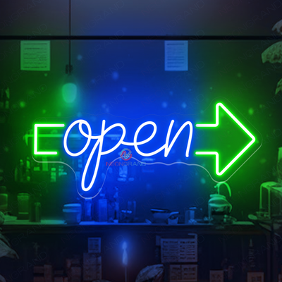 Vintage Open Neon Sign Arrow Open Led Light