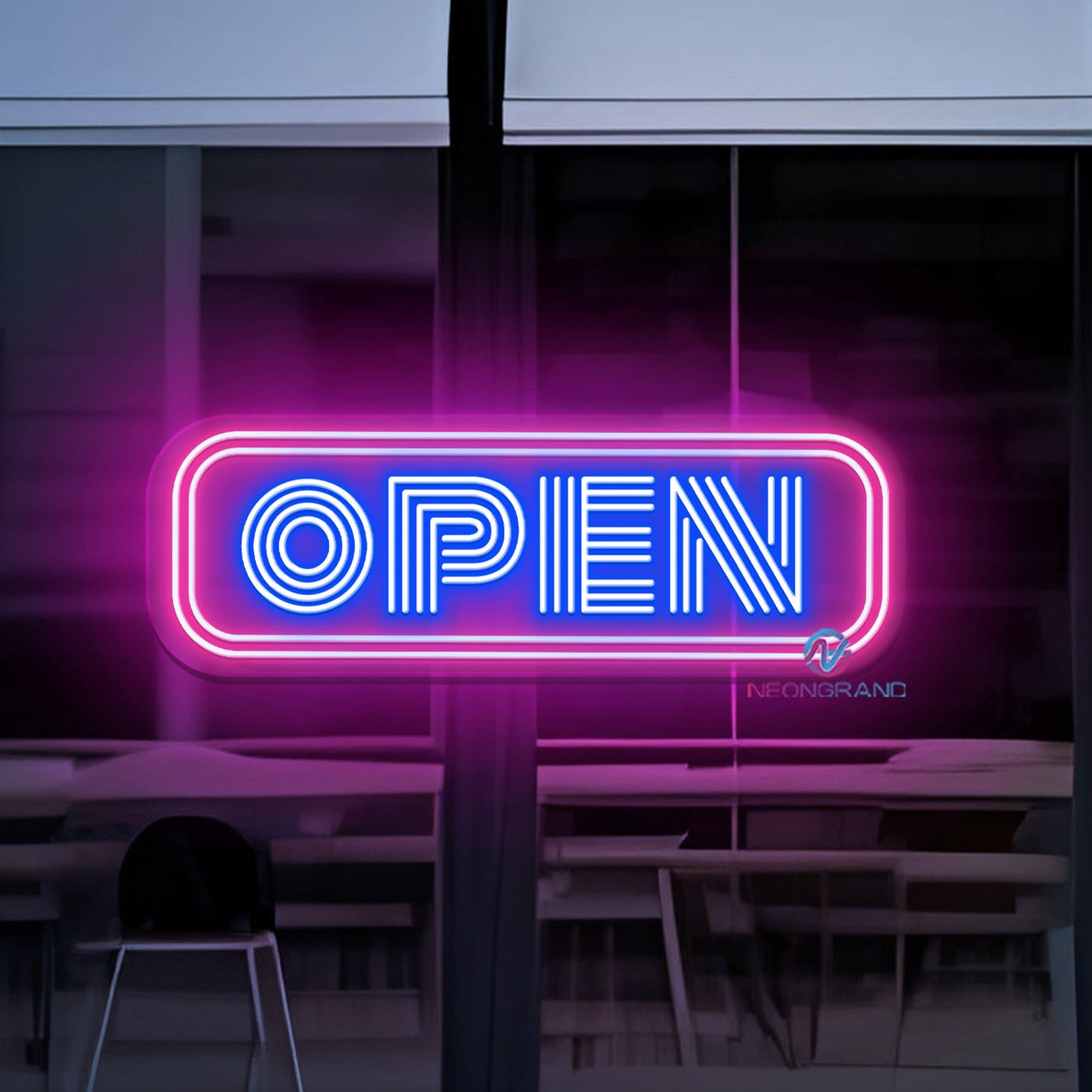 Neon Open Sign Retro Neon Storefront LED Light