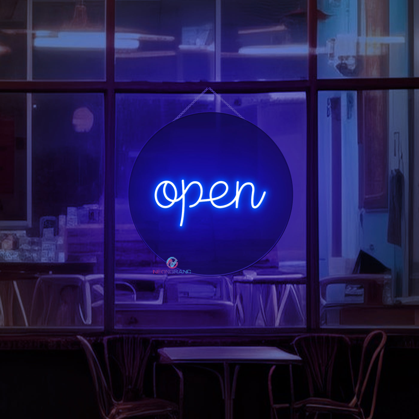 Neon Open Sign Vintage Storefront Led Light