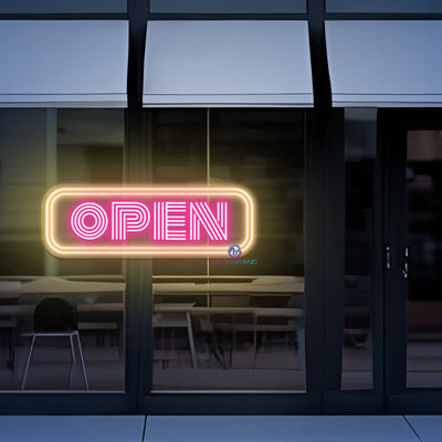 Neon Open Sign Retro Neon Storefront LED Light