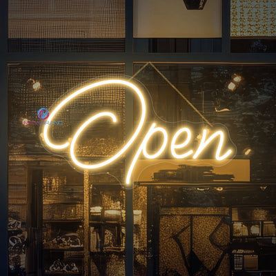 Neon Open Sign Aesthetic Storefront LED Light For Business