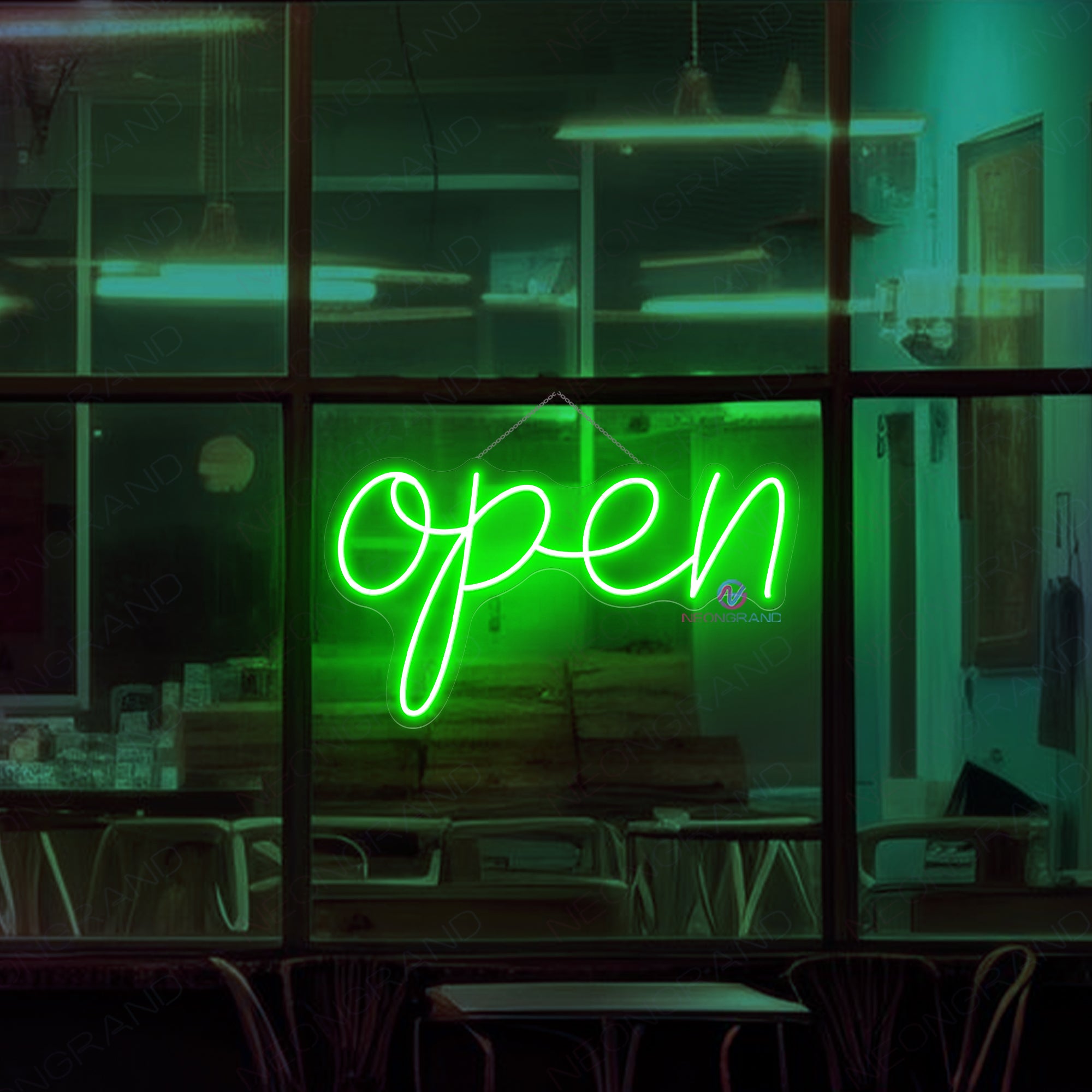 Vintage Neon Open Sign Storefront Led Light Super Bright Remote Included