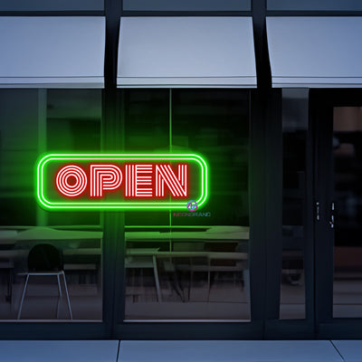 Neon Open Sign Retro Neon Storefront LED Light