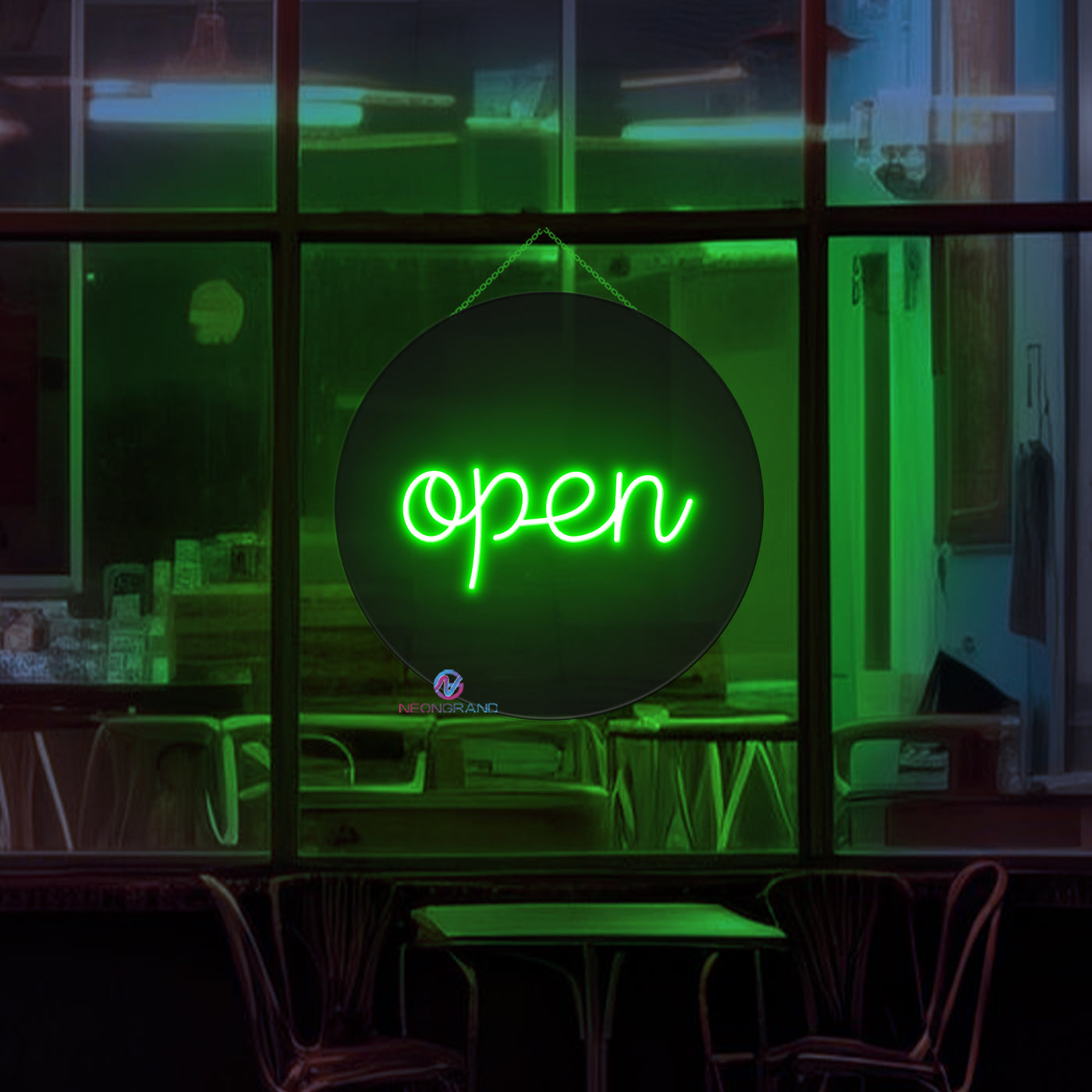 Neon Open Sign Vintage Storefront Led Light