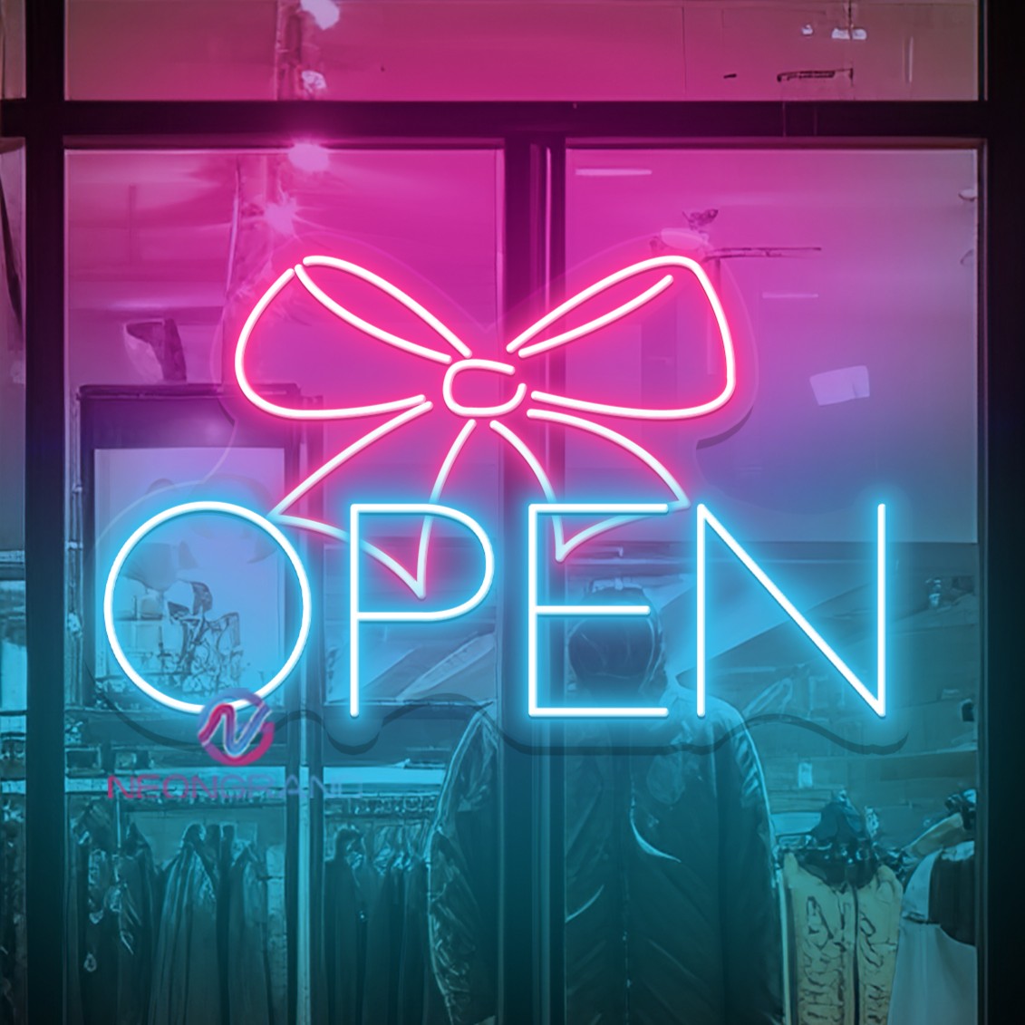 Neon Open Sign LED Light For Storefront