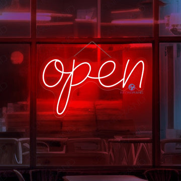 Vintage Neon Open Sign Storefront Led Light Super Bright Remote Included