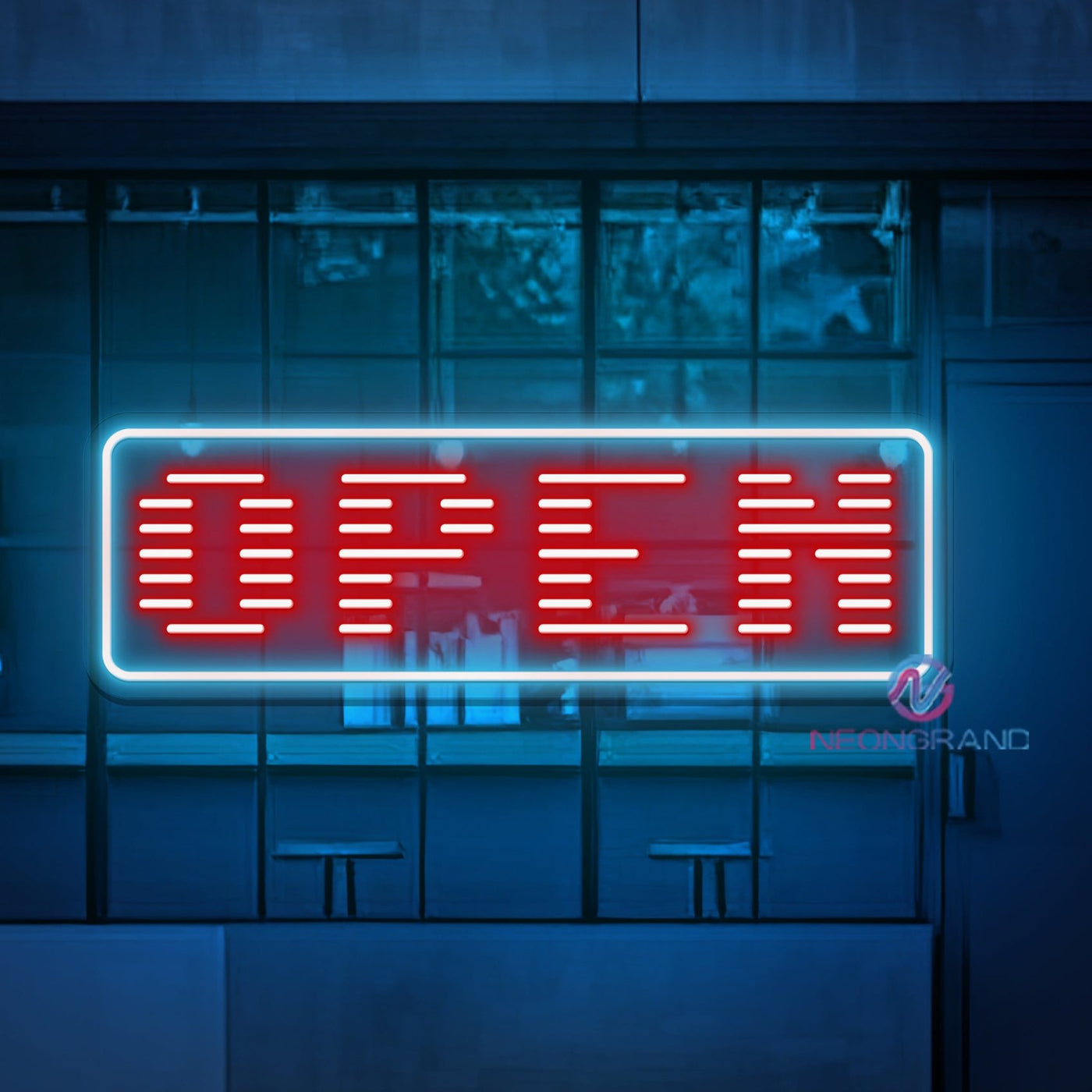 Open Neon Sign Retro Open Storefront Led Light