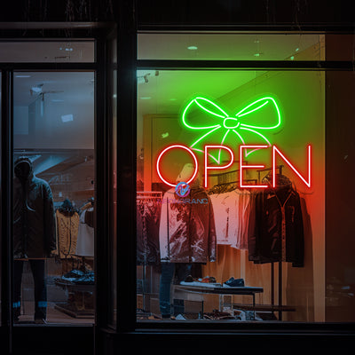 Neon Open Sign LED Light For Storefront