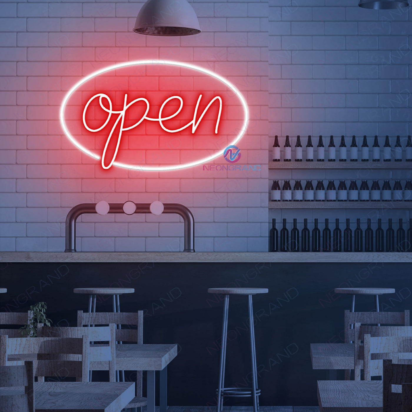 Aesthetic Neon Open Sign Storefront Led Light