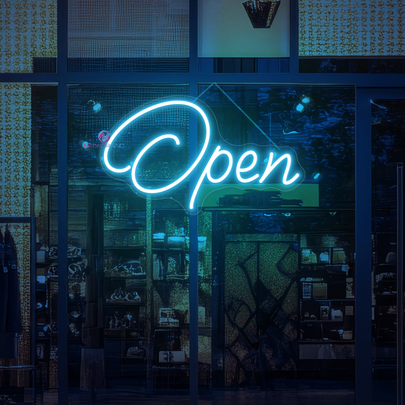 Neon Open Sign Aesthetic Storefront LED Light For Business