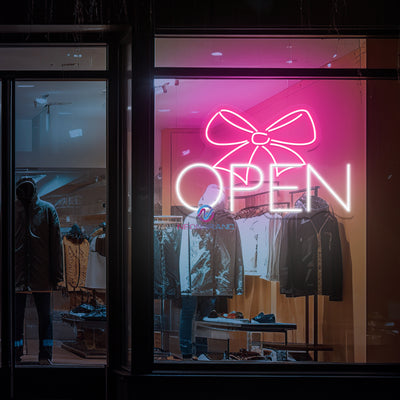 Neon Open Sign LED Light For Storefront