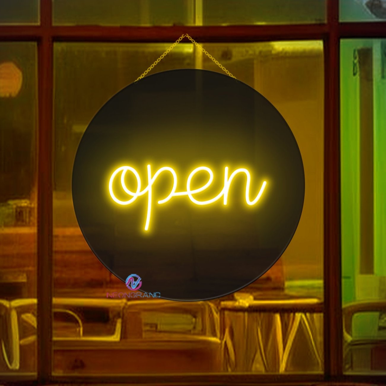 Neon Open Sign Vintage Storefront Led Light