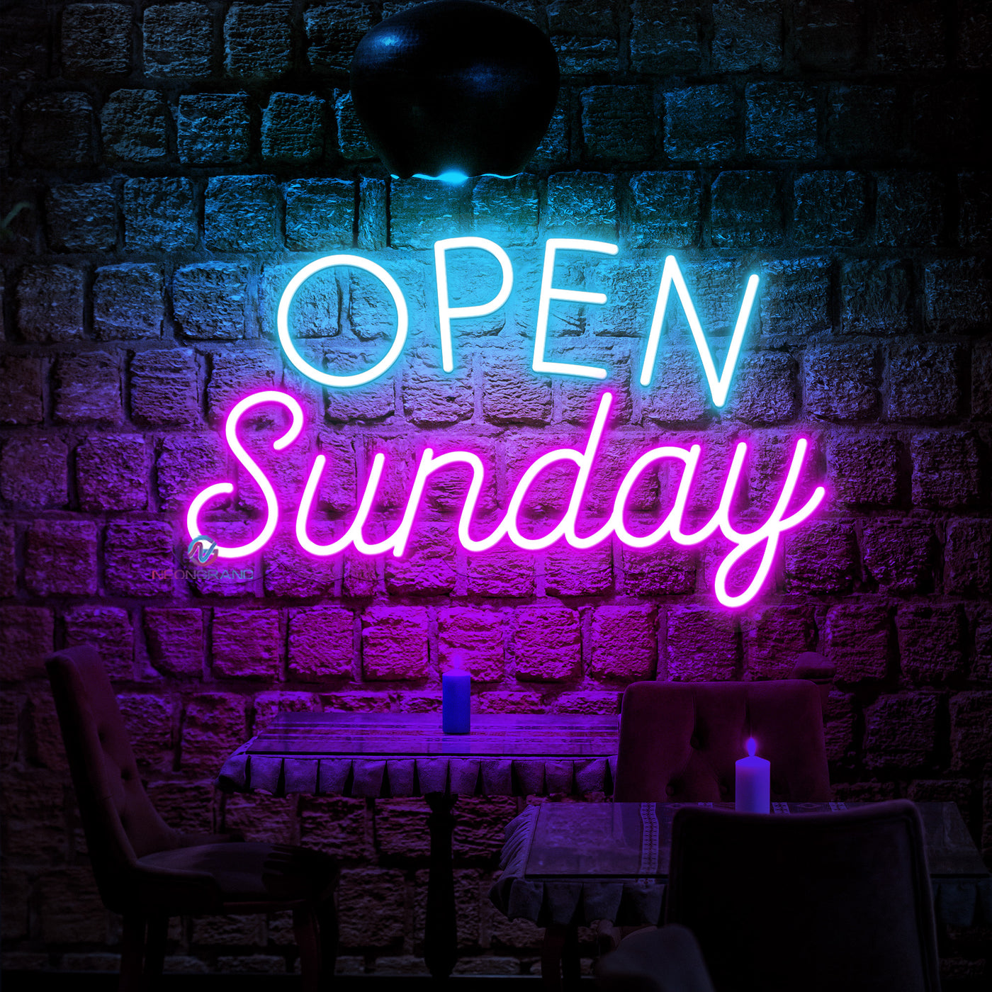 Open Sunday Neon Sign Business Led Light