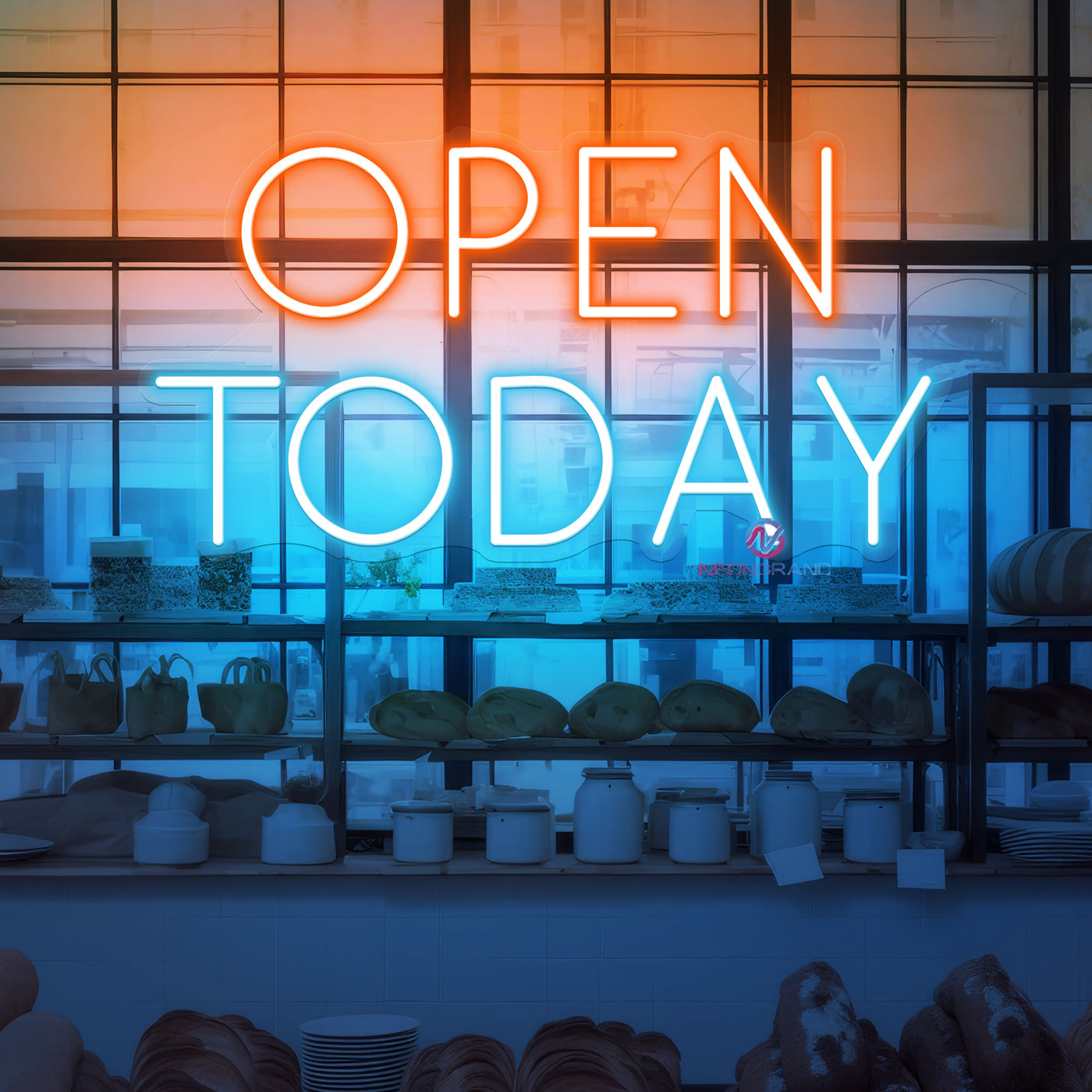 Open Today Neon Sign Storefront Led Light