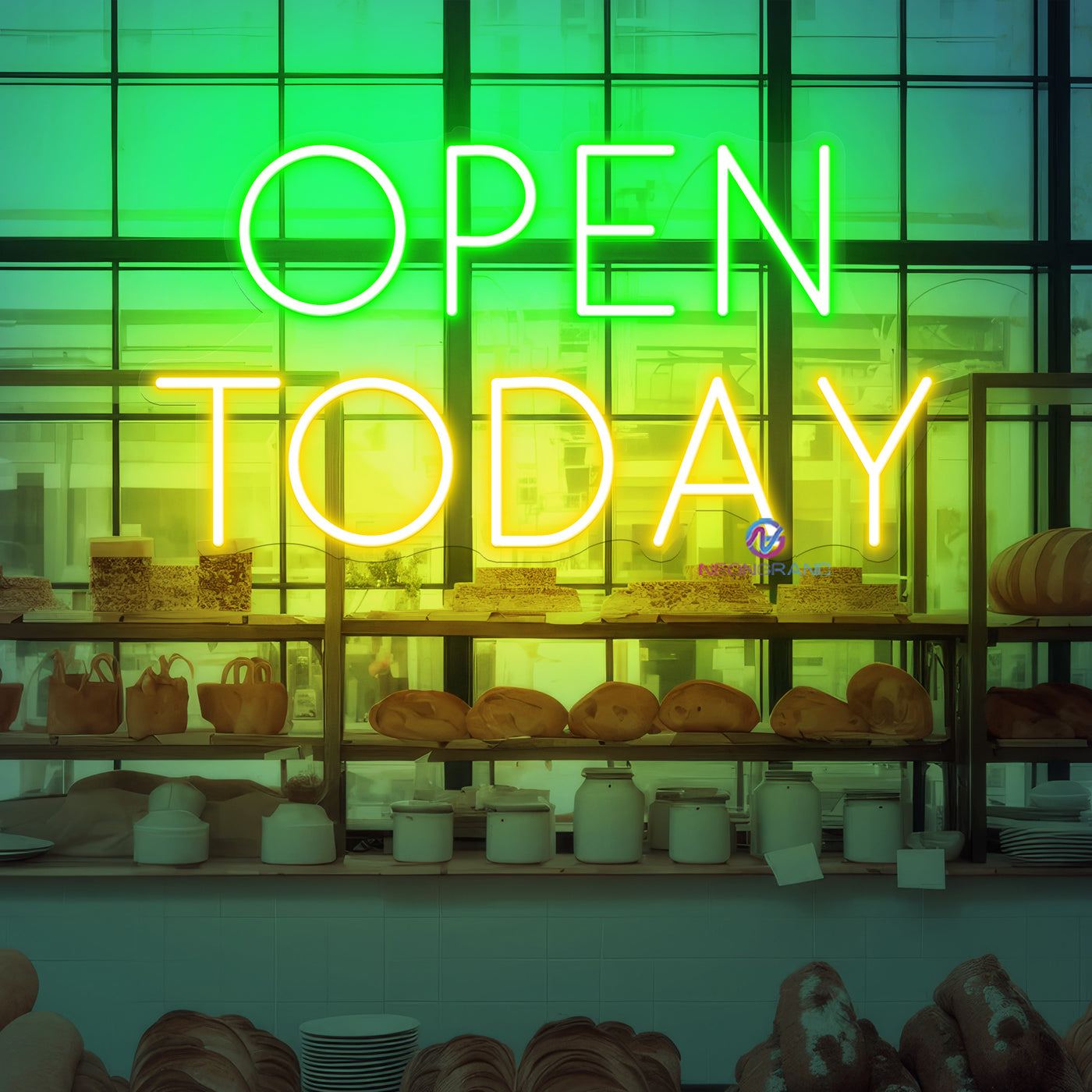 Open Today Neon Sign Storefront Led Light